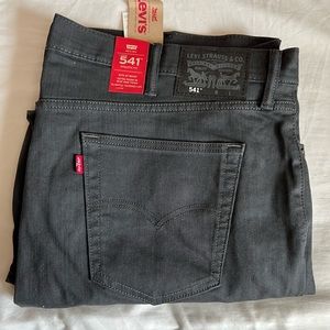 Levi's 541 Athletic Fit Dark Gray Denim 44 x 30  NWT